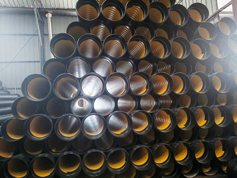 HDMP(改性无水磷石膏)双波钢带增强复合管